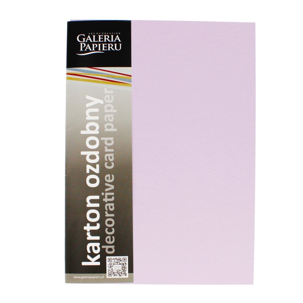 Papier ozdobny Galeria Papieru Gładki satynowany lawendowy 210g/m2 20ark.