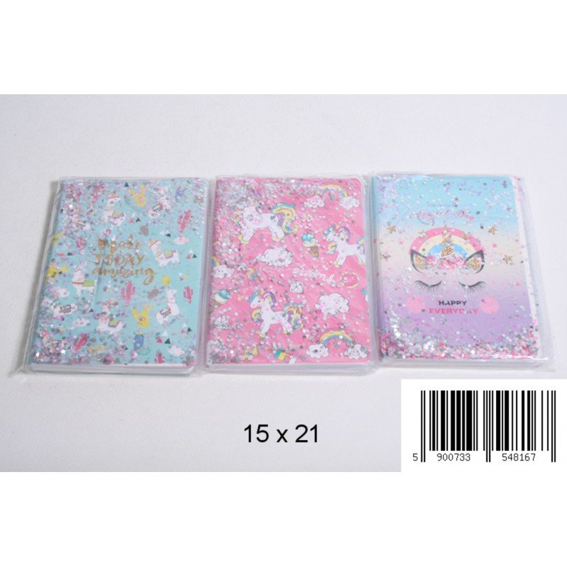 Notes A5 Linia Oprawa Pp Woda/Brokat Jednorożec Fol Toys 0750e