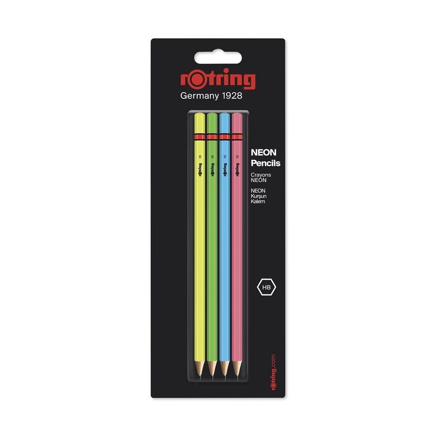 Rotring OLOWEK HB ROT NEON PENCILS B/C OP4SZT 20855-uniw