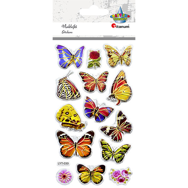 Hasta Naklejki wypukłe miękkie Motyle