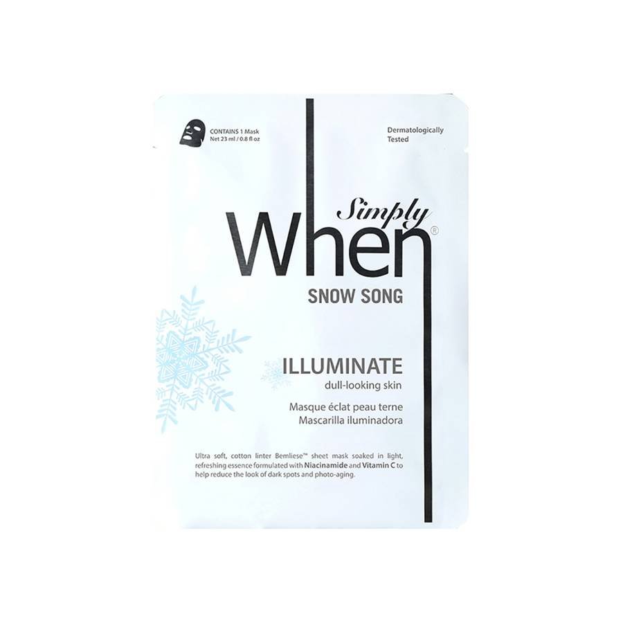 When When Maski w płachcie Simply When Snow Song 23.0 ml