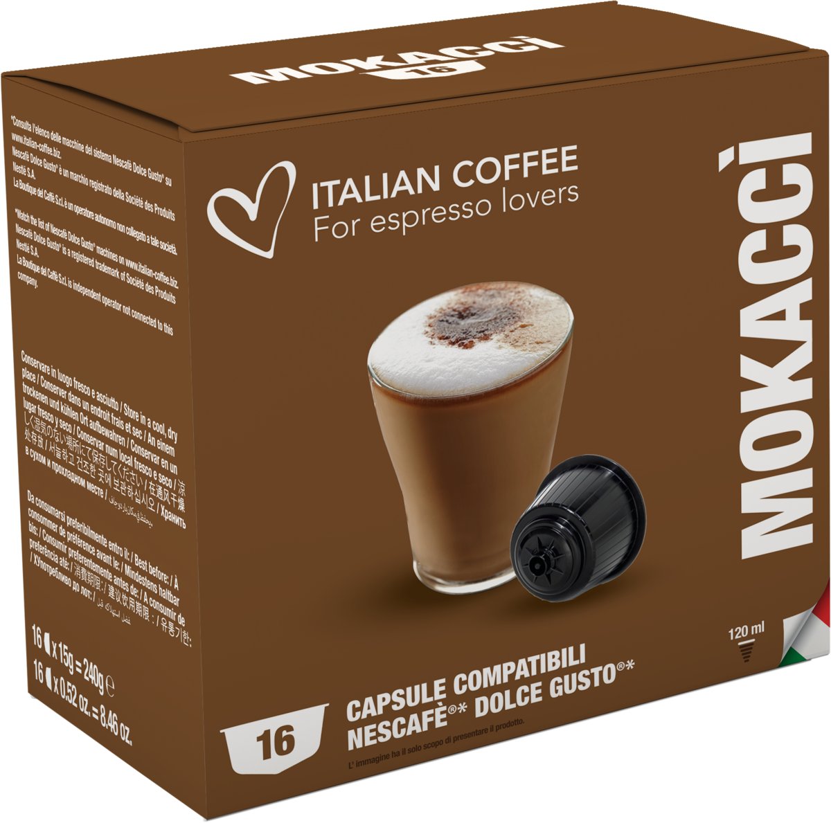 Italian Coffee Mokacci 16 kapsułek do Dolce Gusto