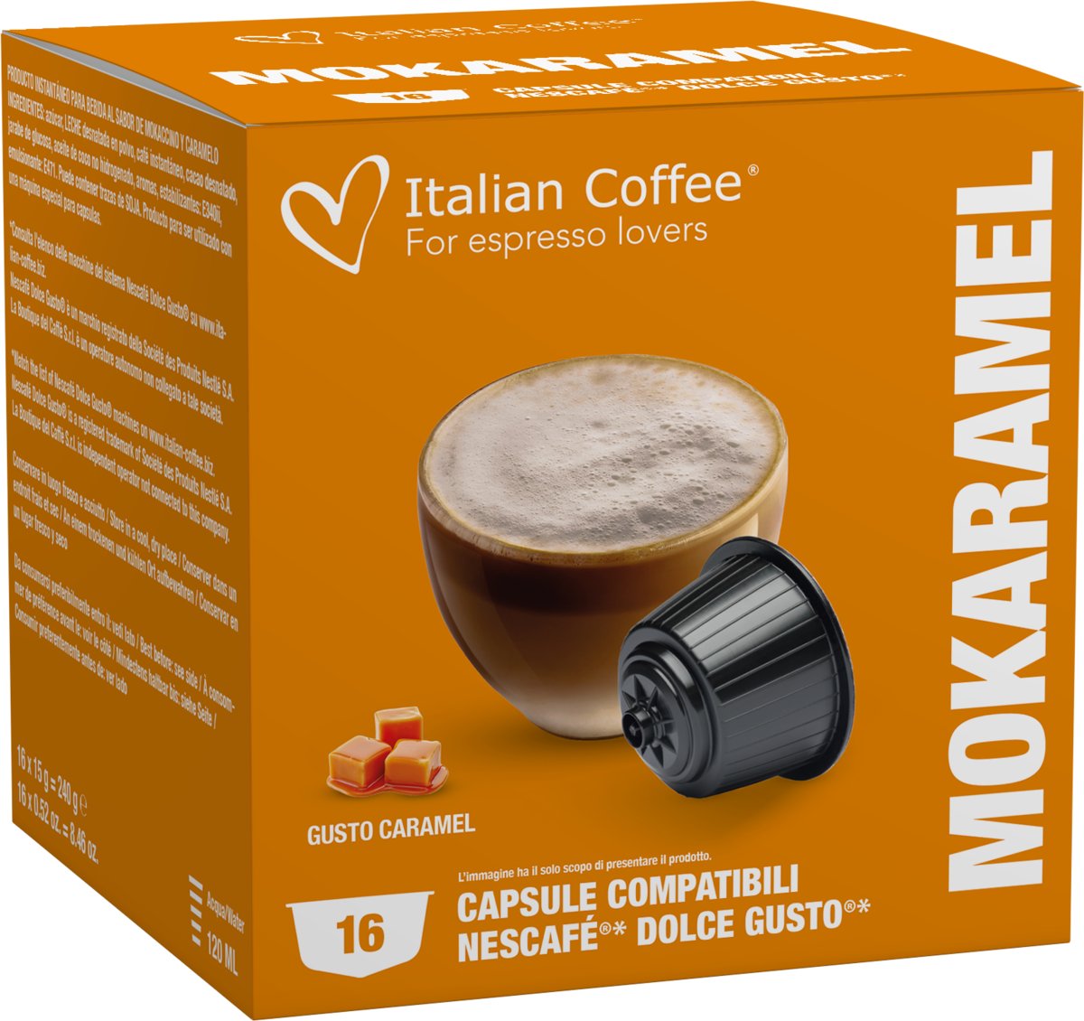 Italian Coffee Mokaramel 16 kapsułek do Dolce Gusto
