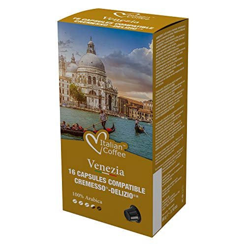 Cremesso La Boutique del Caff Srl Venezia Espresso 100% Arabika kapsułki do Delizio - 16 kapsułek