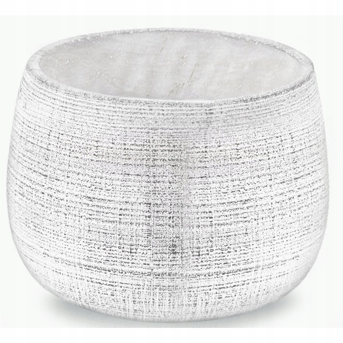 Doniczka Betonowa Na Kwiaty Wzór 17 Cm Szara