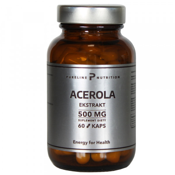 Ekstrakt z owoców aceroli 500 mg - 60 kapsułek