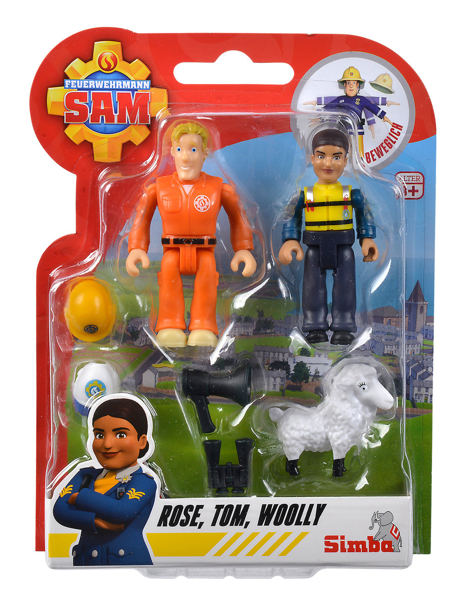 Strażak Sam, 2 figurki  IV, Rose+Thomas+Wooly