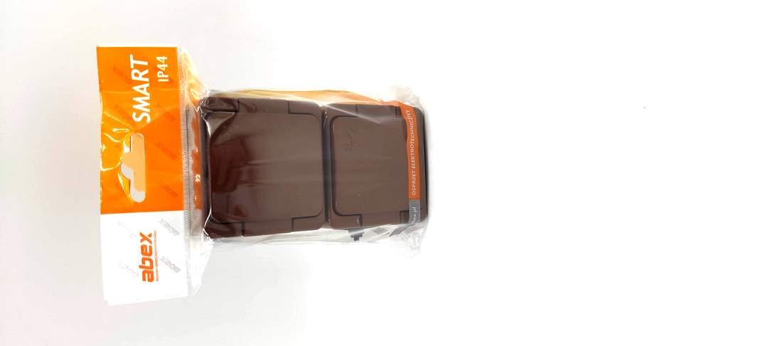 LEDart podwójne klapka dymna Brązowe Smart IP44
