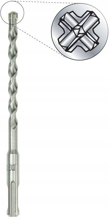 Wiertło Quatro Sds Plus Do Betonu 6,0X210/150