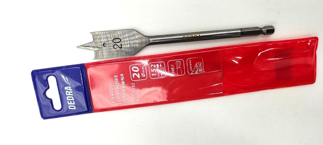 Wiertło łopatkowe do drewna DEDRA WDA20152 20x152mm