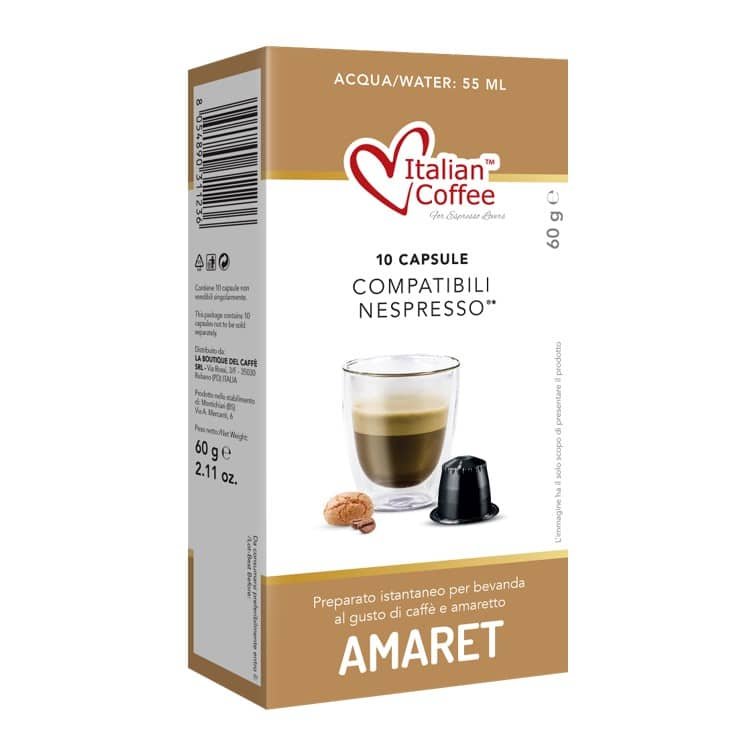 Italian Coffee Amaretto kapsułki do Nespresso - 10 kapsułek