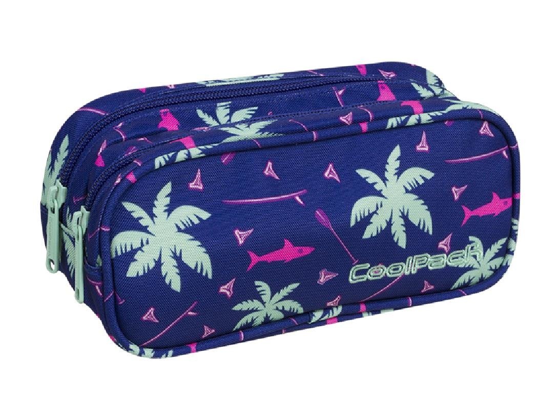 Piórnik Szkolny Dwukomorowy Coolpack Clever Pink Sharks 86950Cp