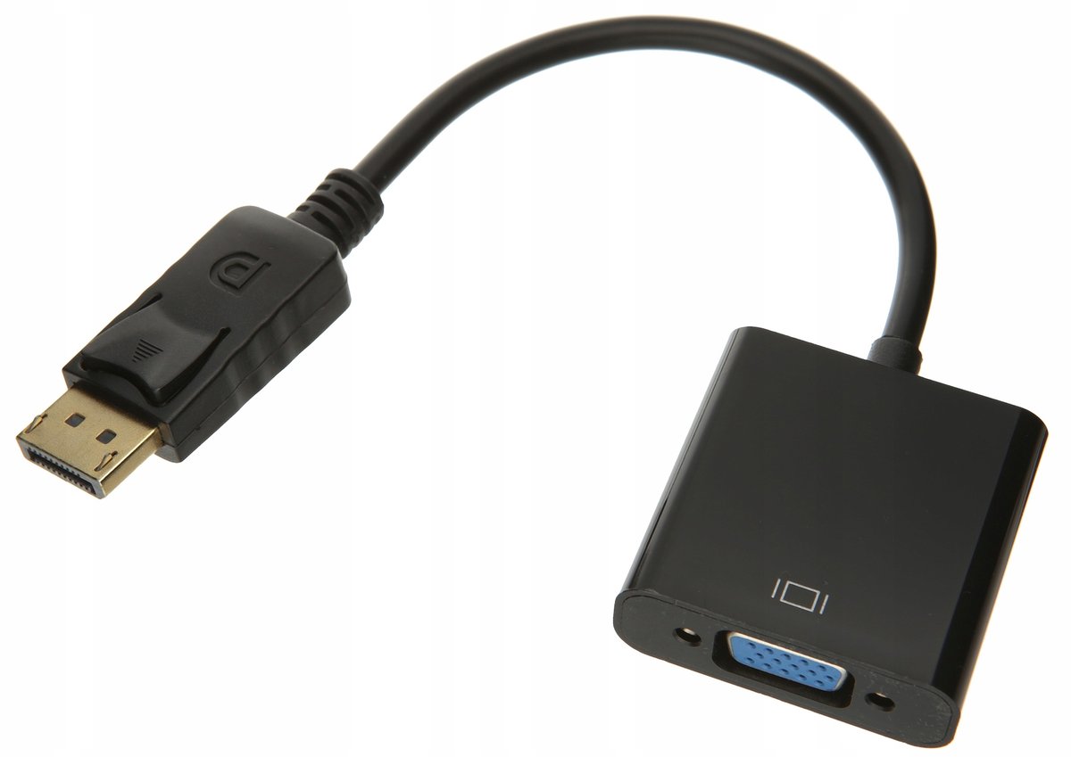 Adapter Konwerter z Displayport Dp do Vga D-sub
