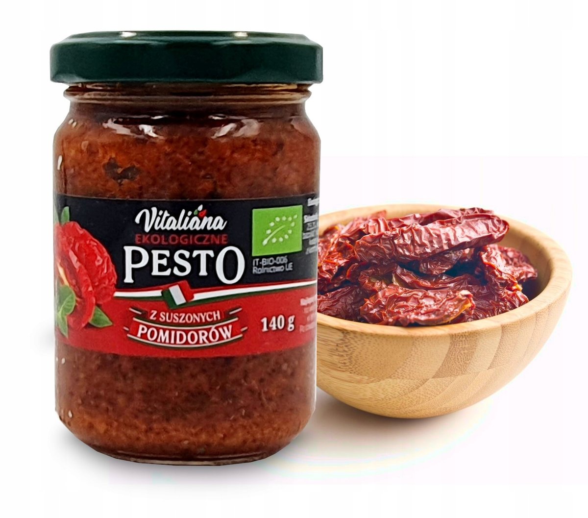 NaturaVena Pesto z Suszonych Pomidorów 140g - NaturaVena NAVPESSUPO140