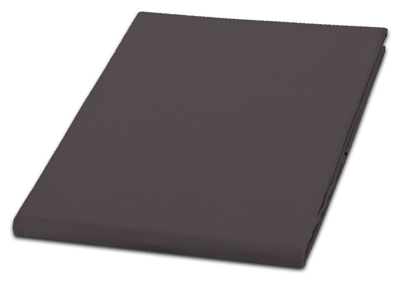 Prześcieradło Bawełniane 160X200 Grafitowe Jednobarwne