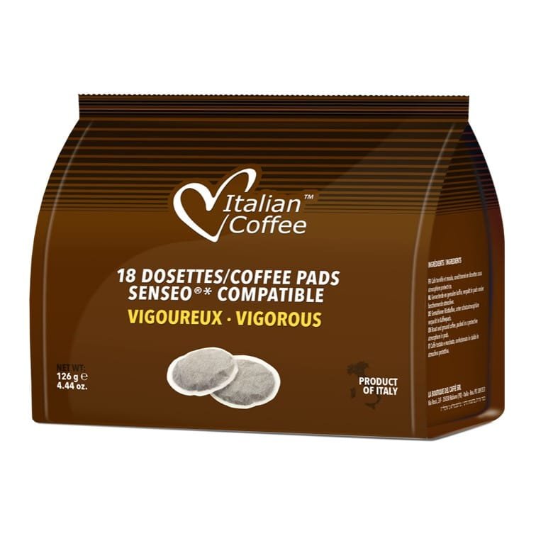 Italian Coffee Vigoroso pads - 18 saszetek