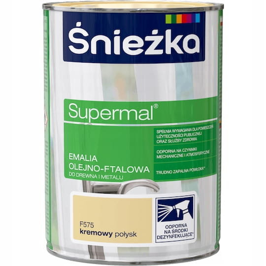 Śnieżka Farba Supermal Kremowy 0,8 L