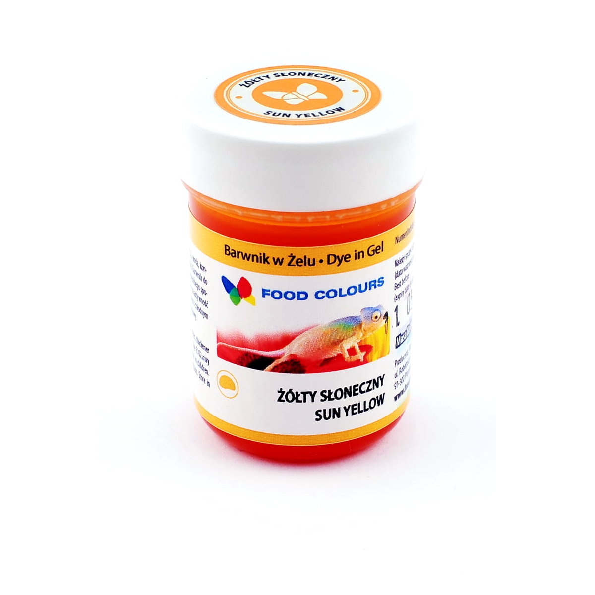Foodcolours BARWNIK SPOŻYWCZY W ŻELU 35g ŻÓŁTY SŁONECZNY 63