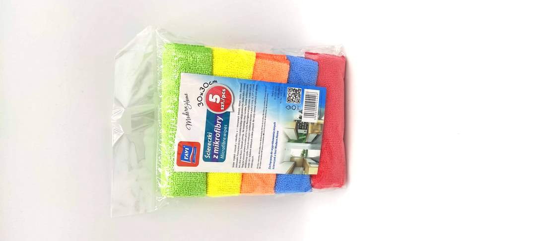 NoName Ściereczki z mikrofibry 30x30 5szt 5906900104426