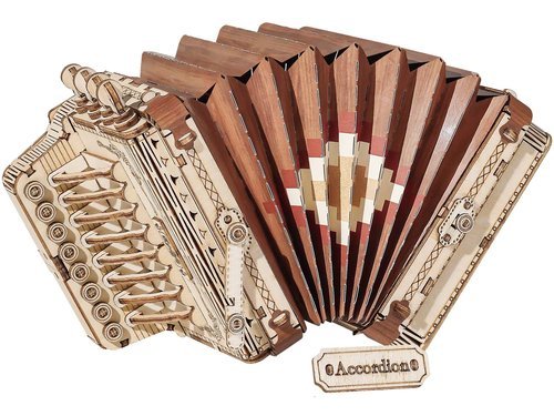 Puzzle drewniane 3D 152 el. 3D Akordeon Nice-idea.pl