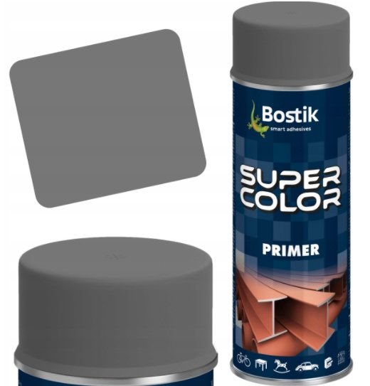 Den Braven Bostik Farba w sprayu podkład antykorozyjny 400 ml Szary) BOKSC263190