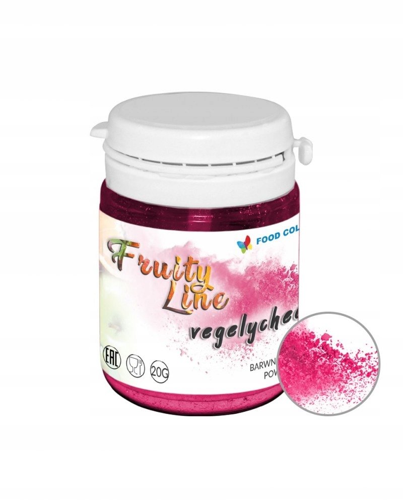 Barwnik W Proszku Naturalny Vegelychee Różowy 20G