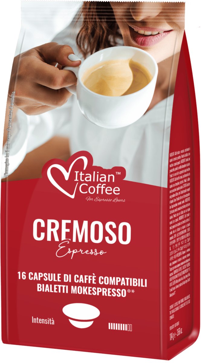 Cremosi Italian Coffee kapsułki do BIALETTI Mokespresso - 16 kapsułek