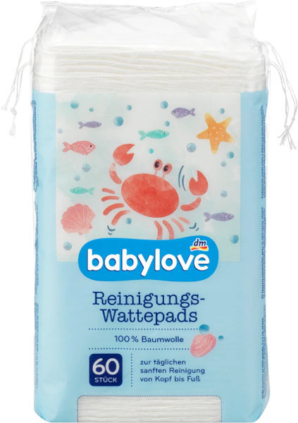 Babylove Higieniczne Waciki Bawełna 100%