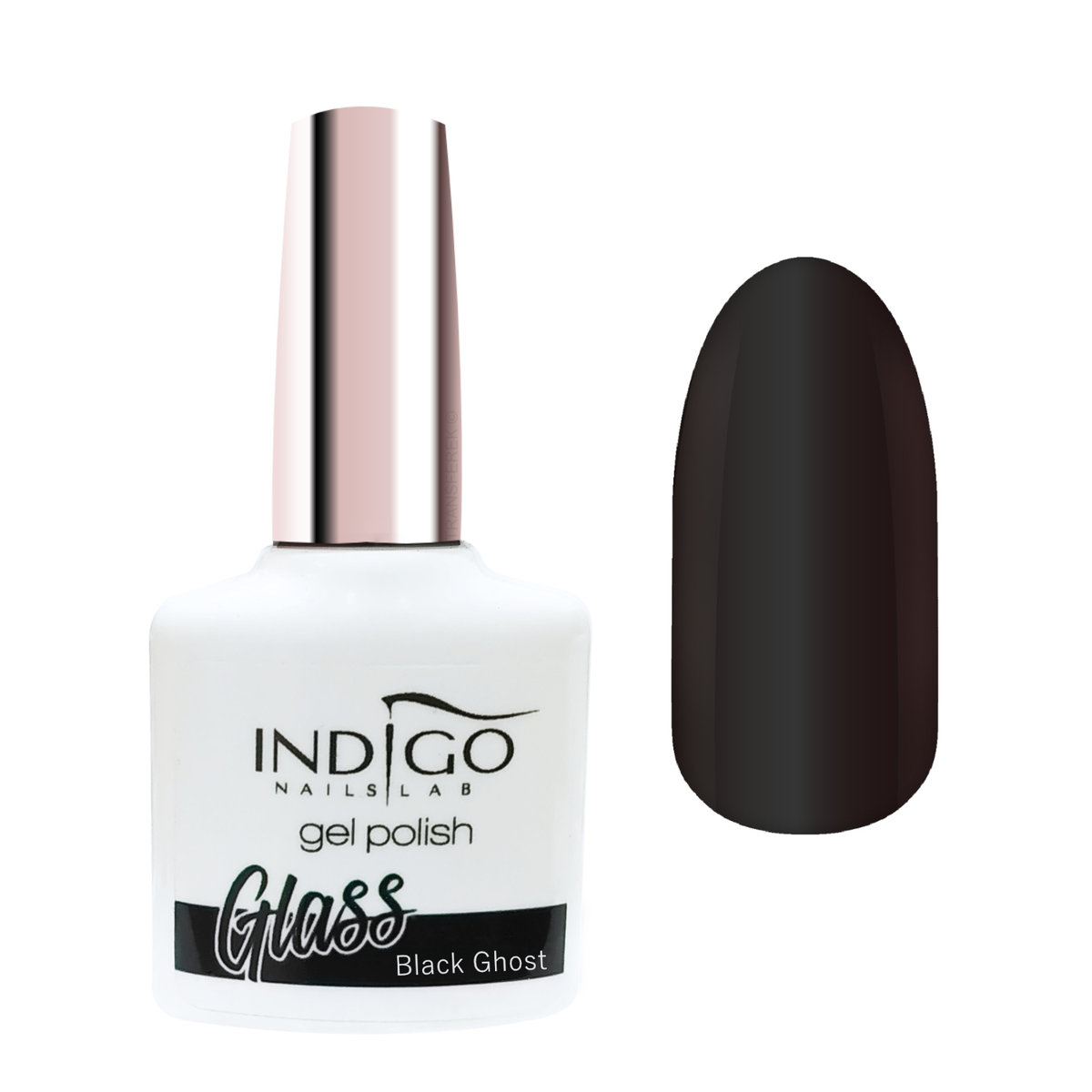 Indigo Black Ghost Glass lakiery hybrydowy 7ml