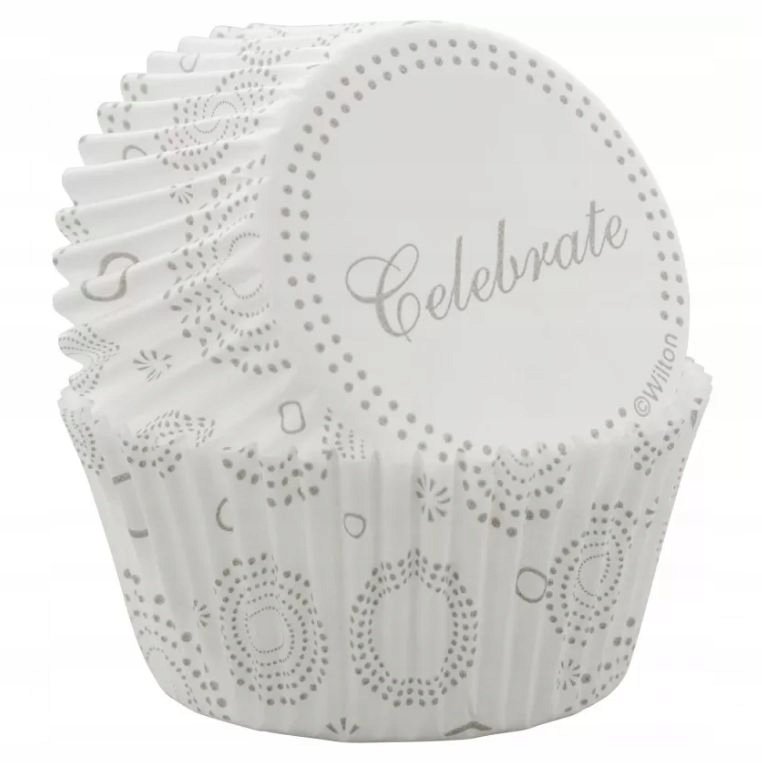 Wilton Foremki Papilotki Celebrate Białe 75Szt