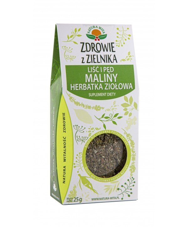 Liść i pęd maliny 25g Natura Wita