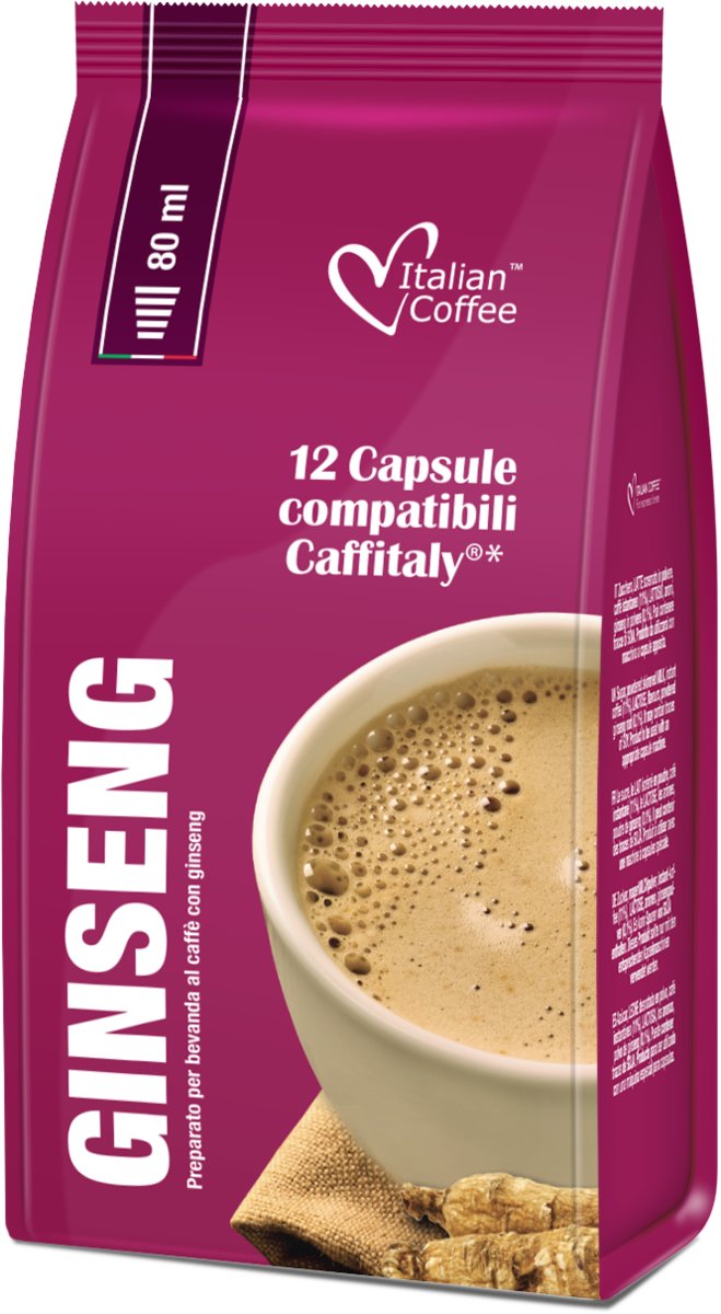 Italian Coffee Caff Ginseng (kawa z żeń-szeniem) kapsułki Tchibo Cafissimo - 12 kapsułek