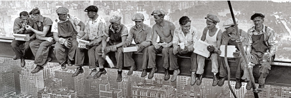 Nowy Jork Robotnicy na Belce - Lunch - plakat 158x53 cm