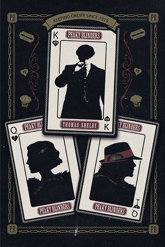 Peaky Blinders Poker - plakat 61x91,5 cm