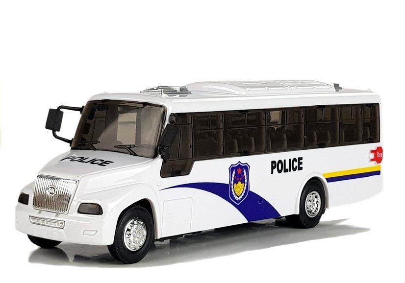 Model Import LEANToys Autobusu Bus Świeci Biały
