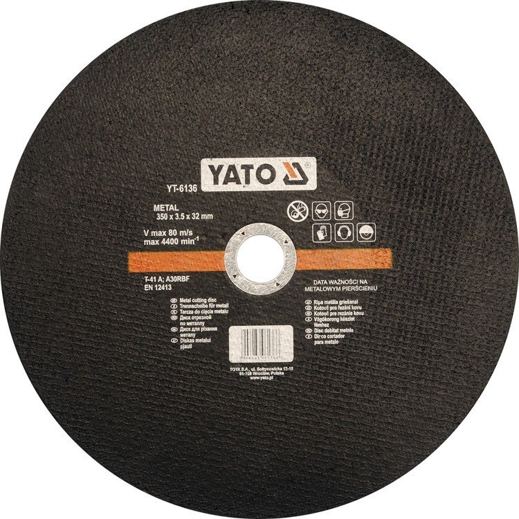 Yato Tarcza do cięcia metalu 350x3,5x32 YT-6136