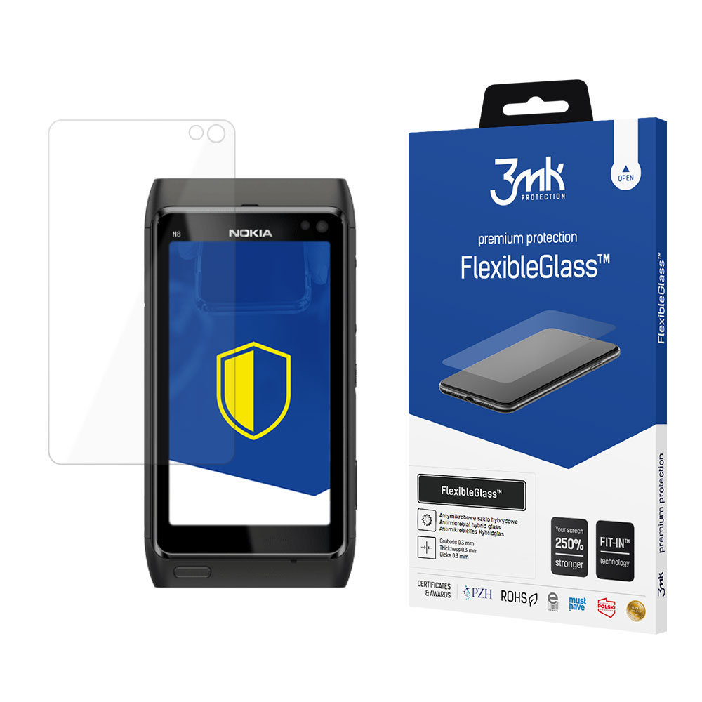3MK szkło ochronne - Nokia N8 - Nietłukące