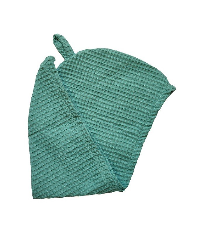 Wild Nature, Turban bawełniany, ręcznik do włosów uniwersalny, Seledynowy