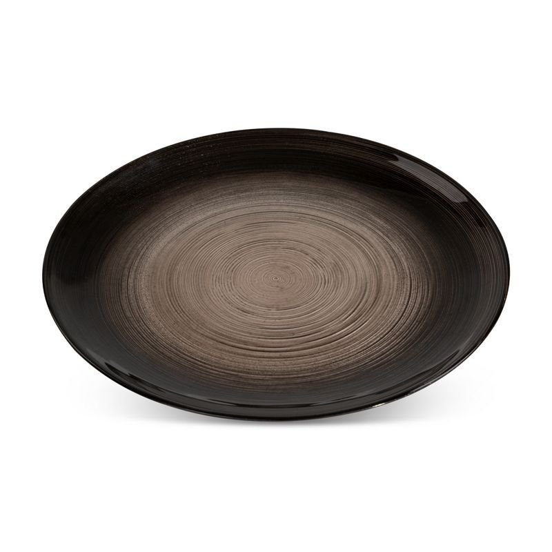 Patera Dekoracyjna Szklana Lea 21X21X1 Czarna