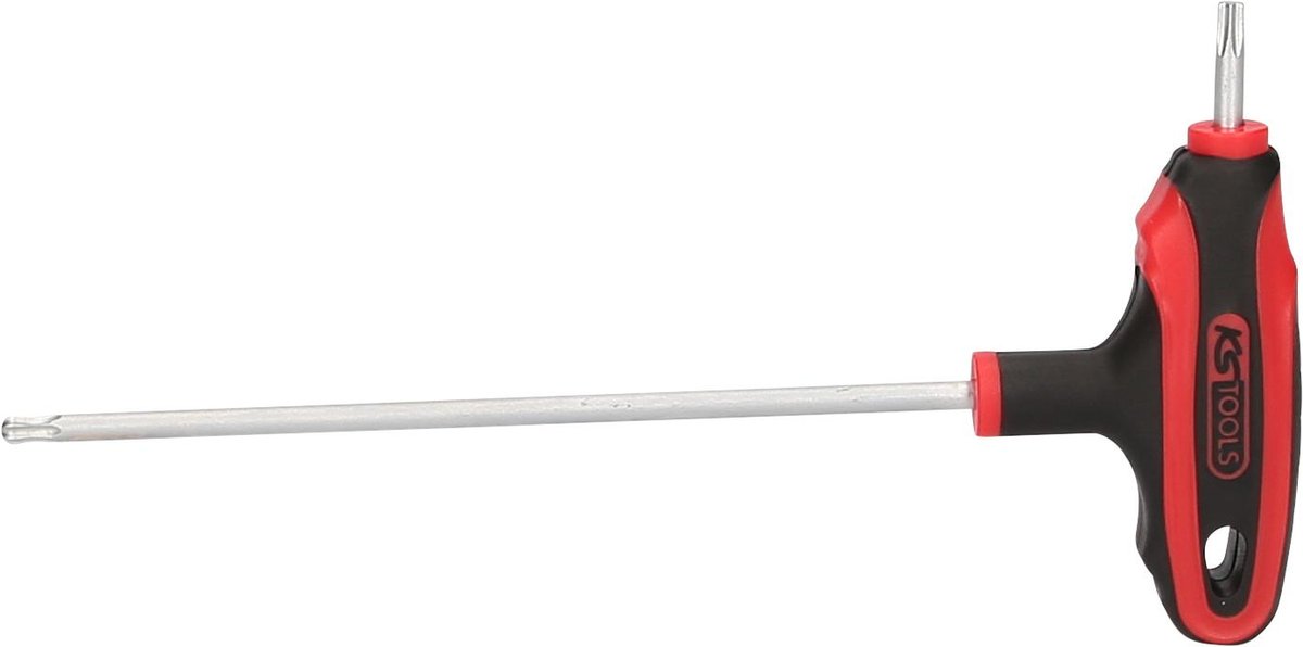 KS Tools 1512757 Torque Plus T-uchwyt Ergo kąt pojemnik na klucze TX głowica kulowa, T20 151.2757