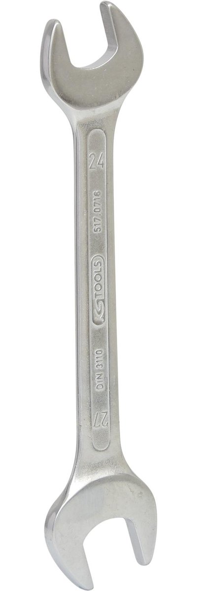 KS Tools Classic 517.0716 klucz płaski podwójny, 24 x 27 mm 4042146124109