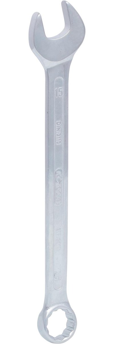 KS Tools 15 MM klucz płasko-oczkowy matowo chromowany, CR-V 517.0615
