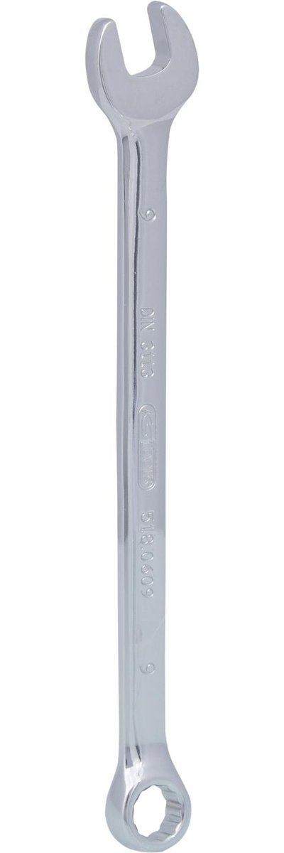 KS Tools Klucz płasko-oczkowy 9 MM DIN 3113 149,62 mml, chromowany, polerowany na wysoki połysk 518.0609