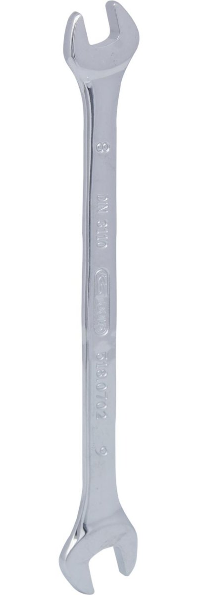 KS Tools Z podwójną gardzielą zamkami felg i kluczami DIN 3110 8 X 9 MM, chromowany, polerowany na wysoki połysk 518.0702