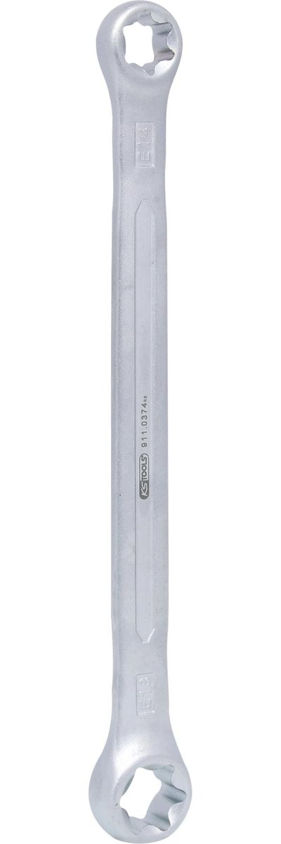 KS Tools 911.0374 Classic TX-E-podwójny klucz oczkowy, E14 X E18 4042146042977
