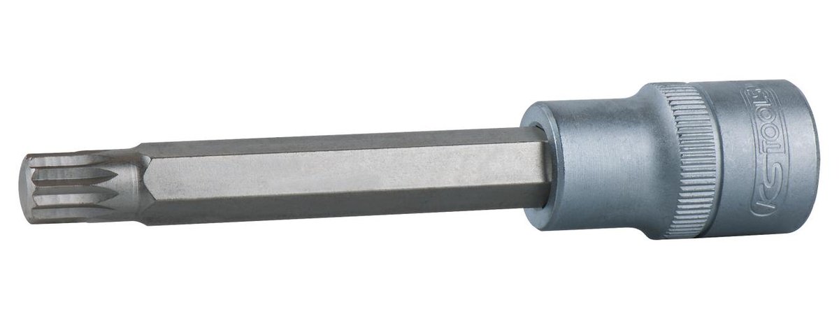 KS Tools 911.1359 1/2 cala nasadka na bity do śrub wielozębowa XZN klucz nasadowy, długie, M9 4042146226858