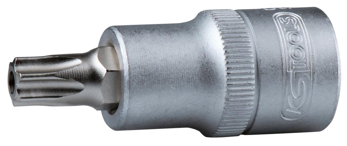 KS Tools Narzędzia do KS 911.1377 1/2 cala bit do śrub TX-klucz nasadowy z otworem, tb50