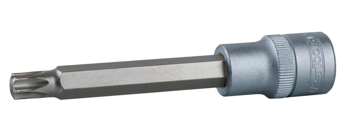 KS Tools 911.1523 1/2 cala bit do śrub TX-klucz nasadowy, długie, T27 4042146047569