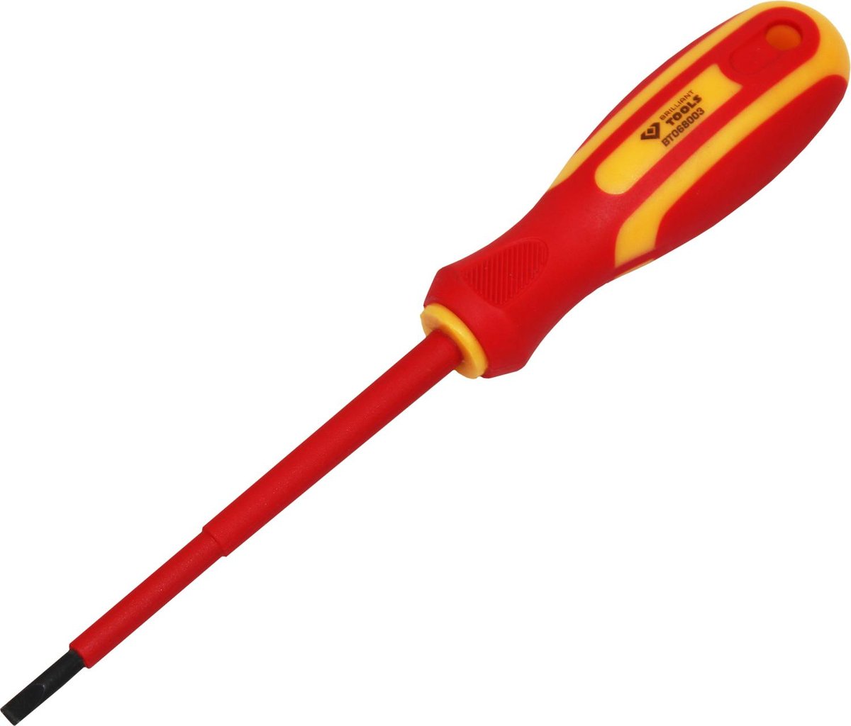 KS Tools BRILLIANT TOOLS BRILLIANT TOOLS BT068003 VDE śrubokręt płaski 4,0 x 100 mm [Powered by KS Tools] BT068003