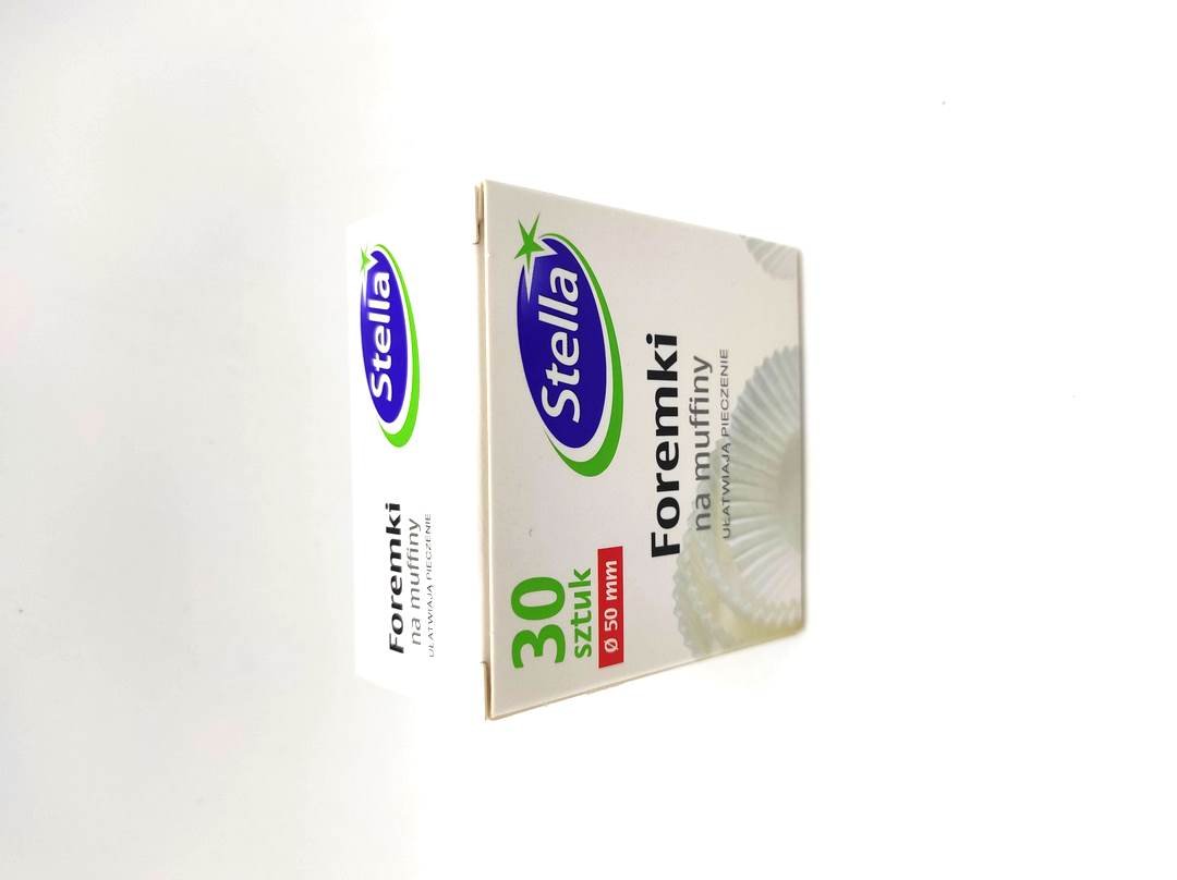 STELLA Stella Foremki do muffinek 30 szt. białe, box NN-HSE-DF30-001
